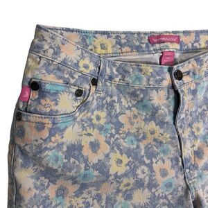 Woman Within Women's Floral Capri Jeans 14W